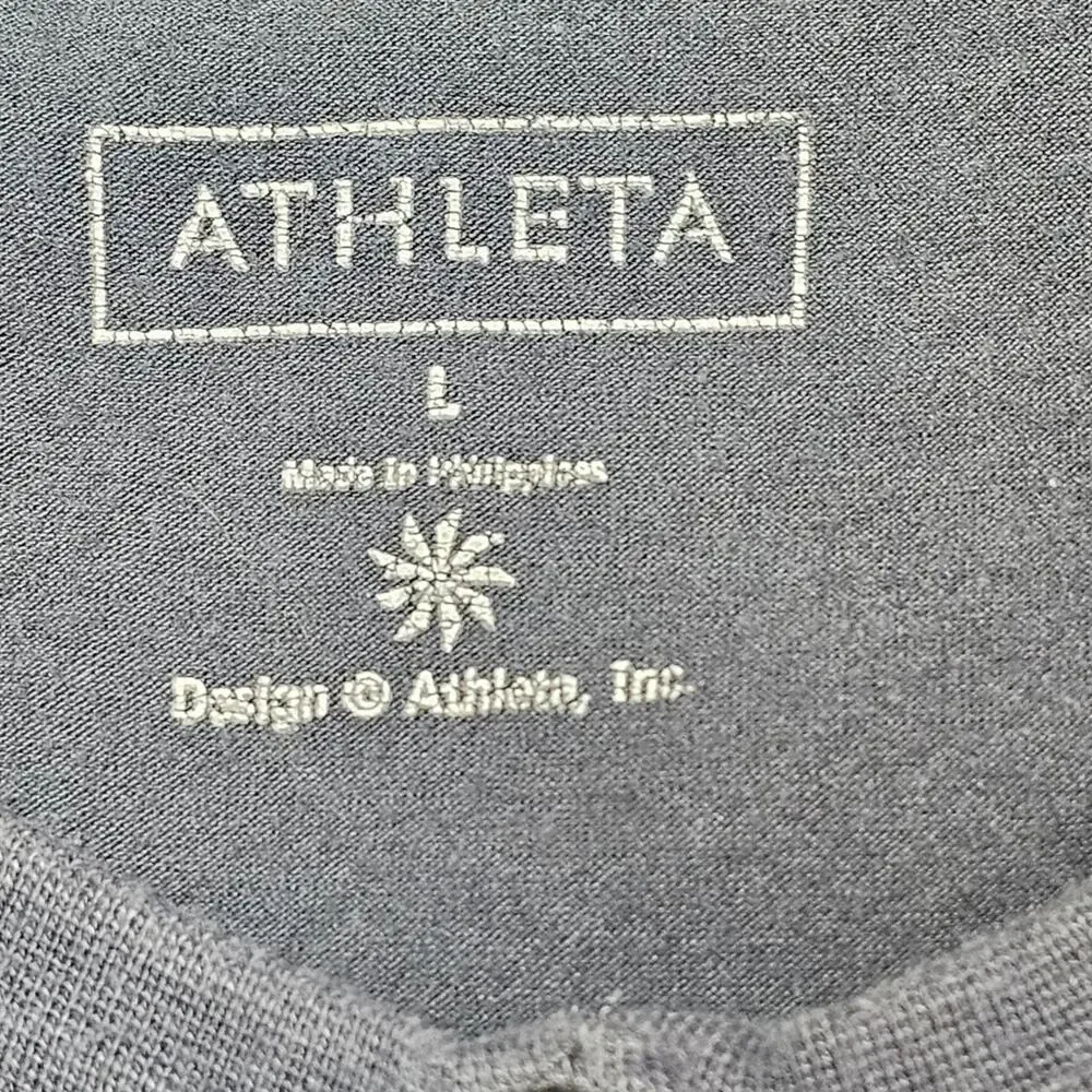 Athleta Drop In Tiered Sleeveless Cotton Blend Dress, Charcoal Gray, Size L